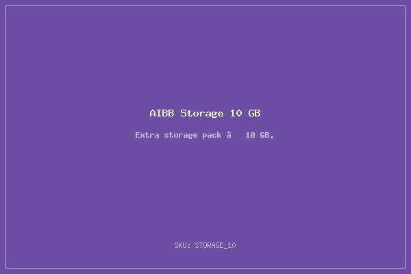 AIBB Storage 10 GB